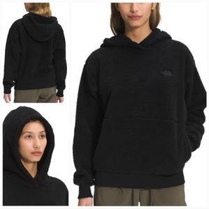 ❄️NWT!❄️ THE NORTH FACE DUNRAVEN SHERPA FLEECE PULLOVER HOODIE TNF BLACK XL